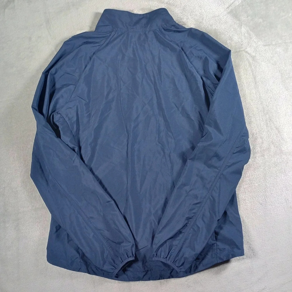 Nike Essential Running Jacket Mens Medium Navy Blue Full Zip 728249-419 Gorpcore